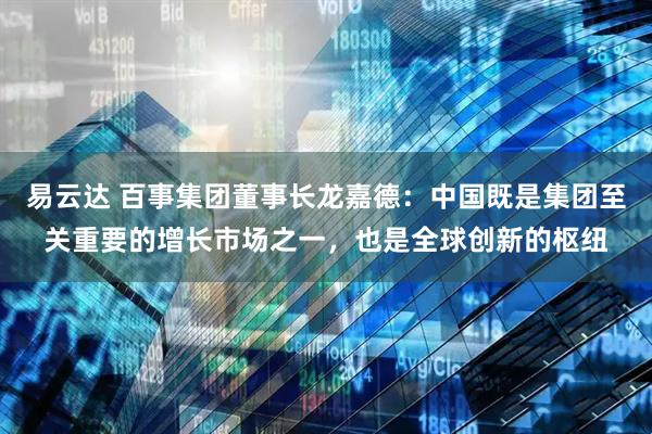 易云达 百事集团董事长龙嘉德：中国既是集团至关重要的增长市场之一，也是全球创新的枢纽