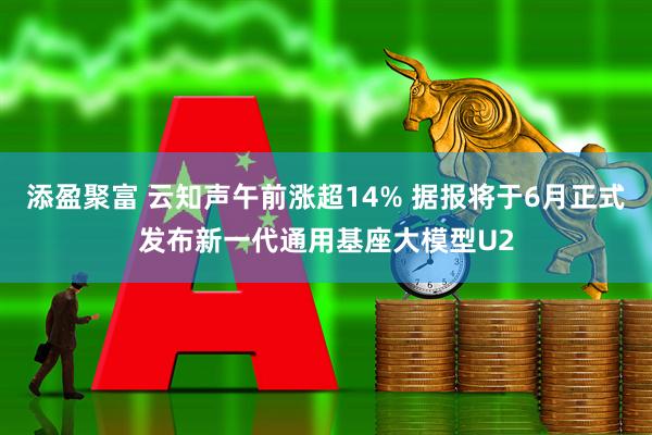 添盈聚富 云知声午前涨超14% 据报将于6月正式发布新一代通用基座大模型U2