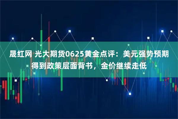 晟红网 光大期货0625黄金点评：美元强势预期得到政策层面背书，金价继续走低